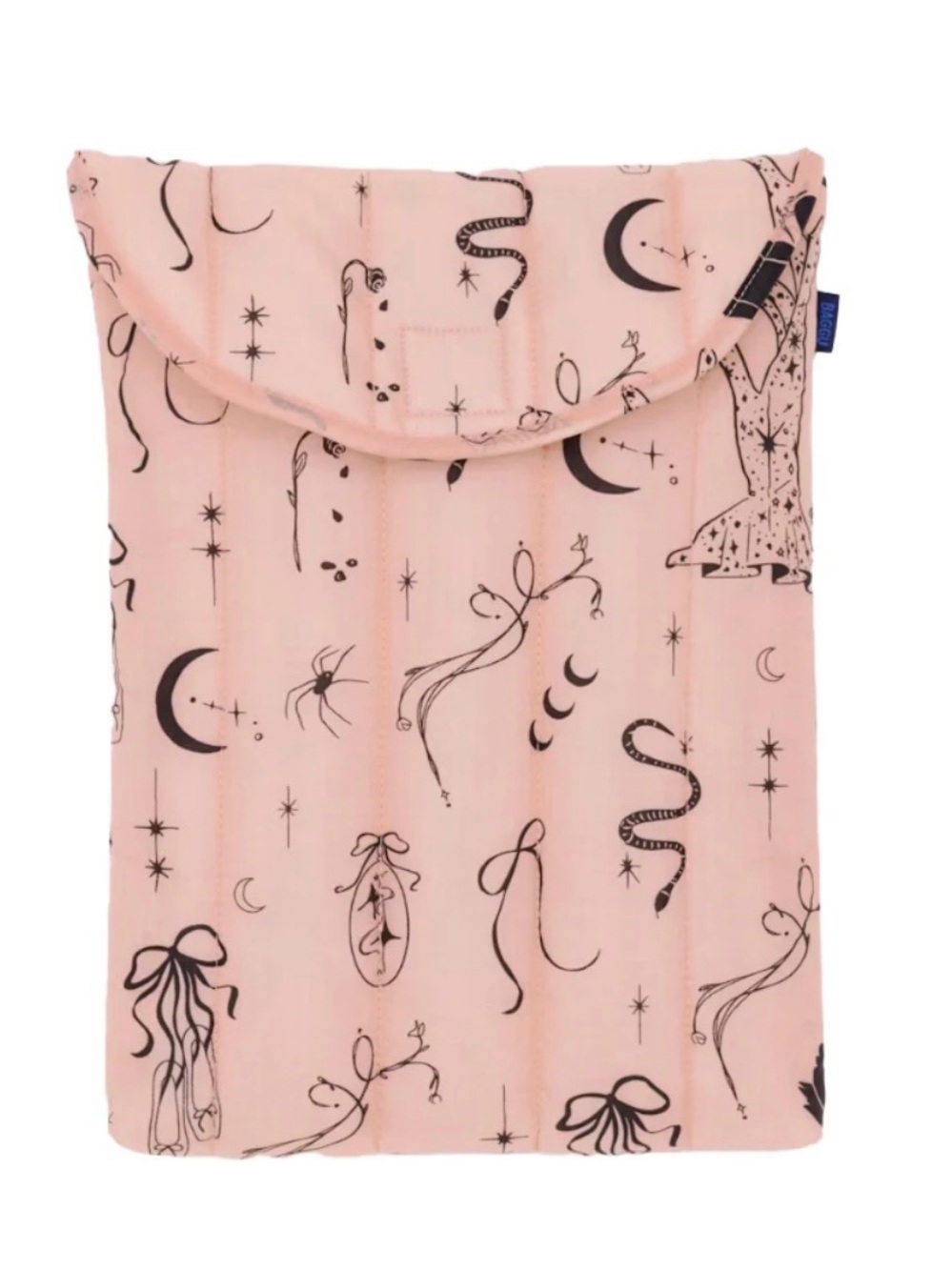 BAGGU Pink Celestial Print Padded Tablet Sleeve
